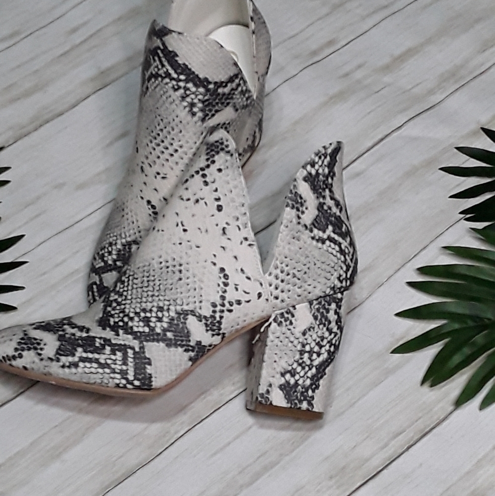 Snake Skin Booties